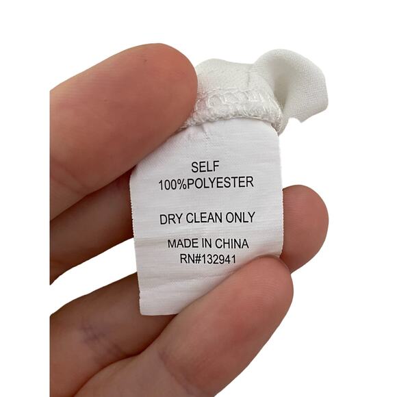 Amanda Uprichard Evie Asymmetric Chain-Embellished Mini Dress Ivory Size Small - Picture 10 of 10